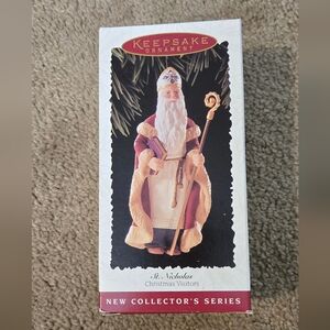 Hallmark St. Nicholas Christmas Visitors Vintage 1995 1st in Series Ornament